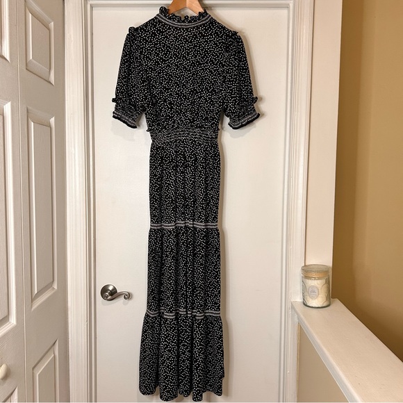 Max Edition Black and White Polka Dot Maxi Dress - Size Small - Picture 3 of 11
